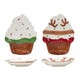 Svenska Living Assiette de Noël Cupcake 18x13,8x2cm