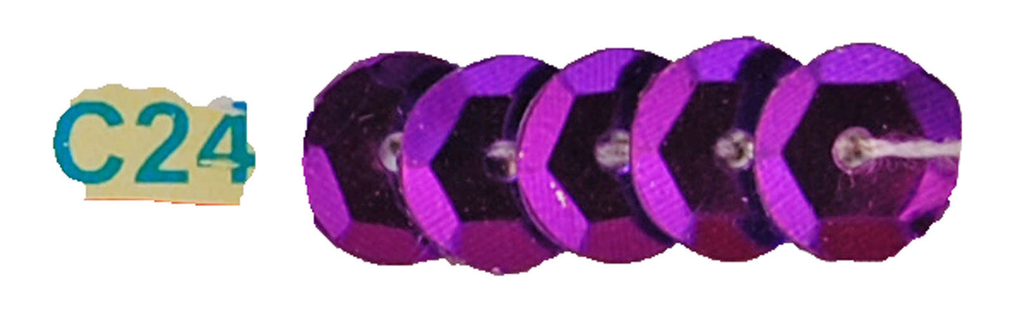 Vaessen creative • paillettes plates métallisées 6mm 450g violet