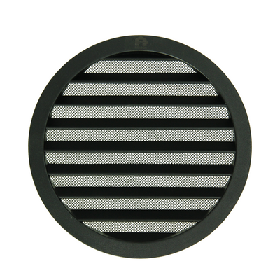 Renson 1061636 - lame ronde intégrée no. avec maille 434r dia 200 ral 9005 noir | 5 pièces