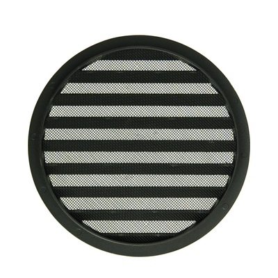 Renson 1061636 - lame ronde intégrée no. avec maille 434r dia 200 ral 9005 noir | 5 pièces