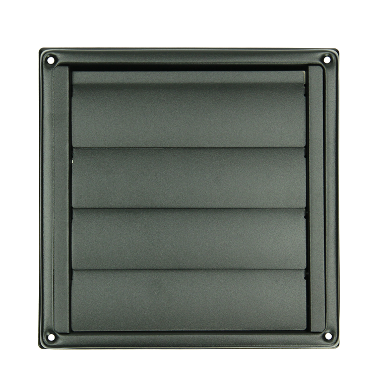 Renson 1068946 - grille de hotte encastrable en acier inoxydable 633 noir (diamètre 125) | 2 pièces