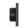Renson 1068946 - grille de hotte encastrable en acier inoxydable 633 noir (diamètre 125) | 2 pièces