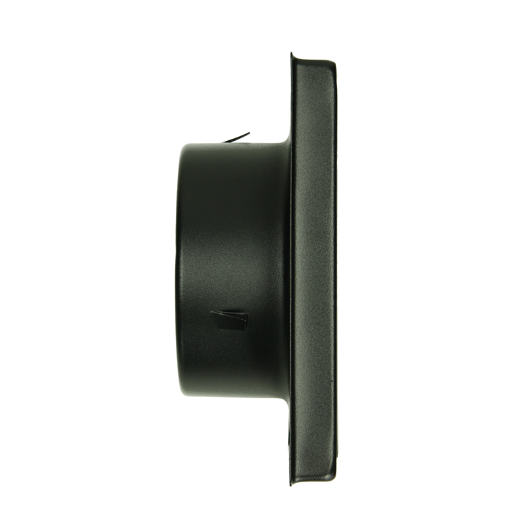 Renson 1068946 - grille de hotte encastrable en acier inoxydable 633 noir (diamètre 125) | 2 pièces