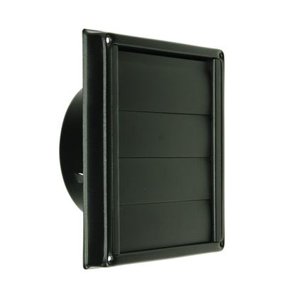 Renson 1068947 - grille de hotte encastrable en acier inoxydable 633 noir (dia 150) | 2 pièces