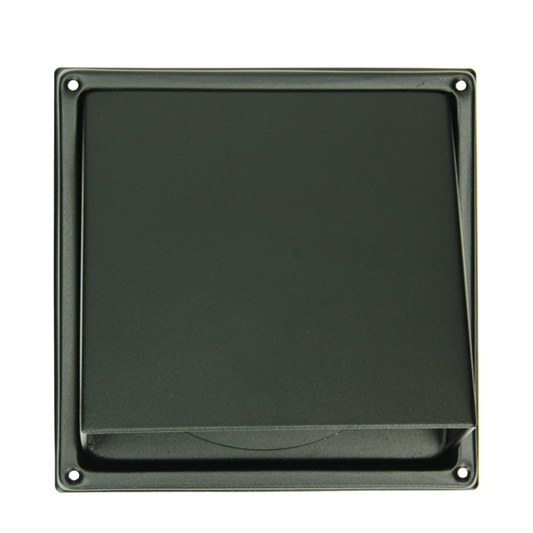 Renson 1066436 - grille de hotte aspirante en acier inoxydable noir type 641 ø100mm, en saillie | 2 pièces