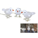 Svenska oiseaux vivants acrylique 15cm x3 réchauffés ip44