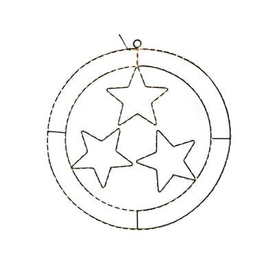Svenska living led pendentif de Noël anneau étoiles noir 50cm