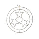 Svenska living led pendentif de Noël anneau étoiles noir 50cm