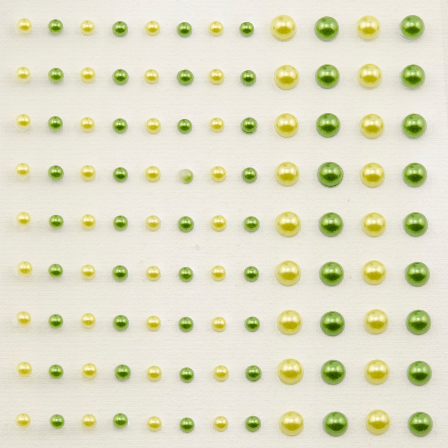 Vaessen creative • demi-perles autocollantes 3+5mm 108pcs prairie