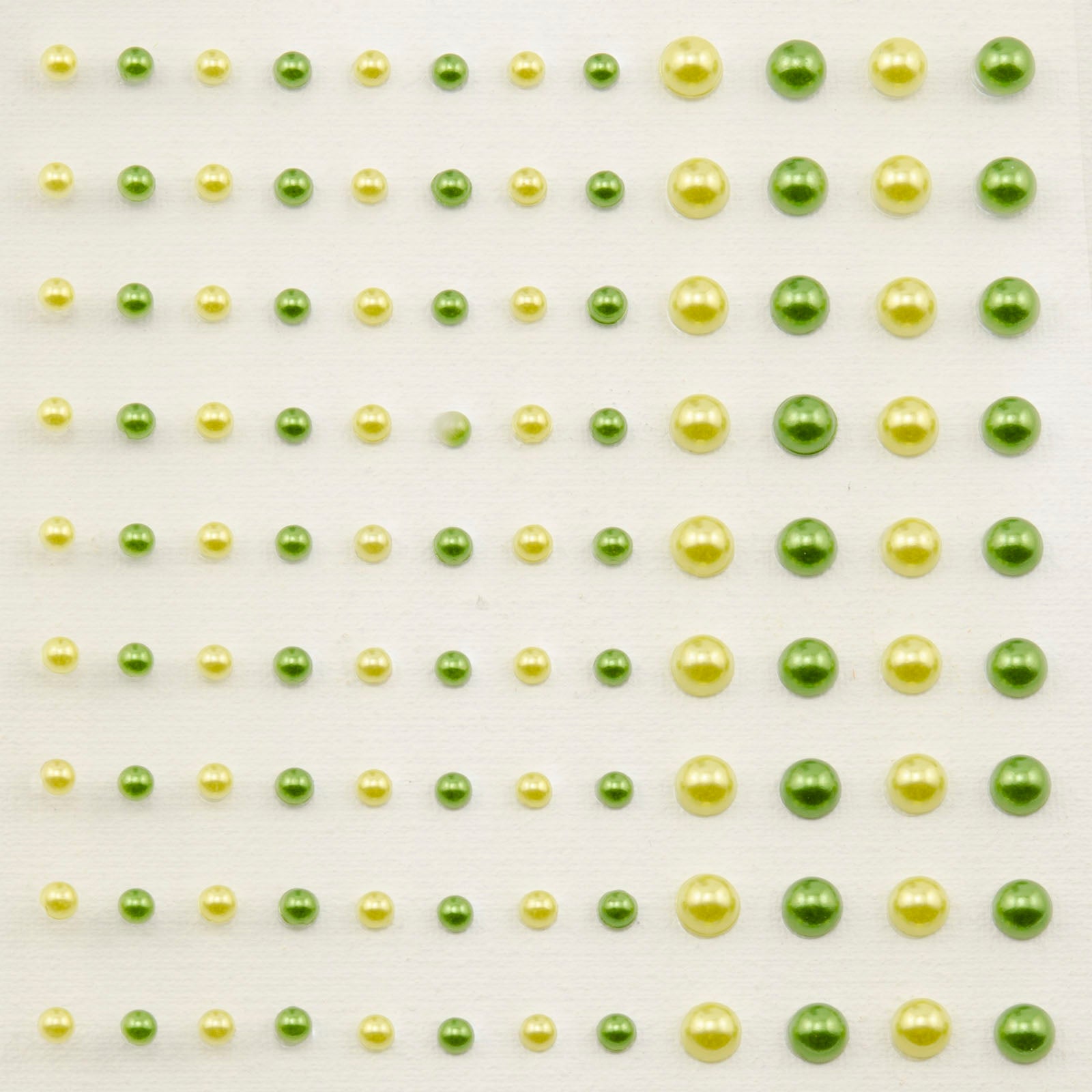 Vaessen creative • demi-perles autocollantes 3+5mm 108pcs prairie
