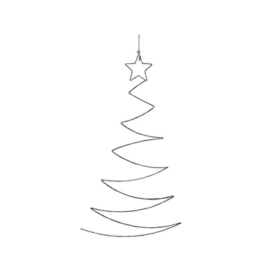Svenska living Déco murale LED Sapin de Noël vert 100x60cm