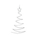 Svenska living Déco murale LED Sapin de Noël vert 100x60cm
