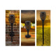 Svenska Living lampe de jardin LED flamme solaire 78cm