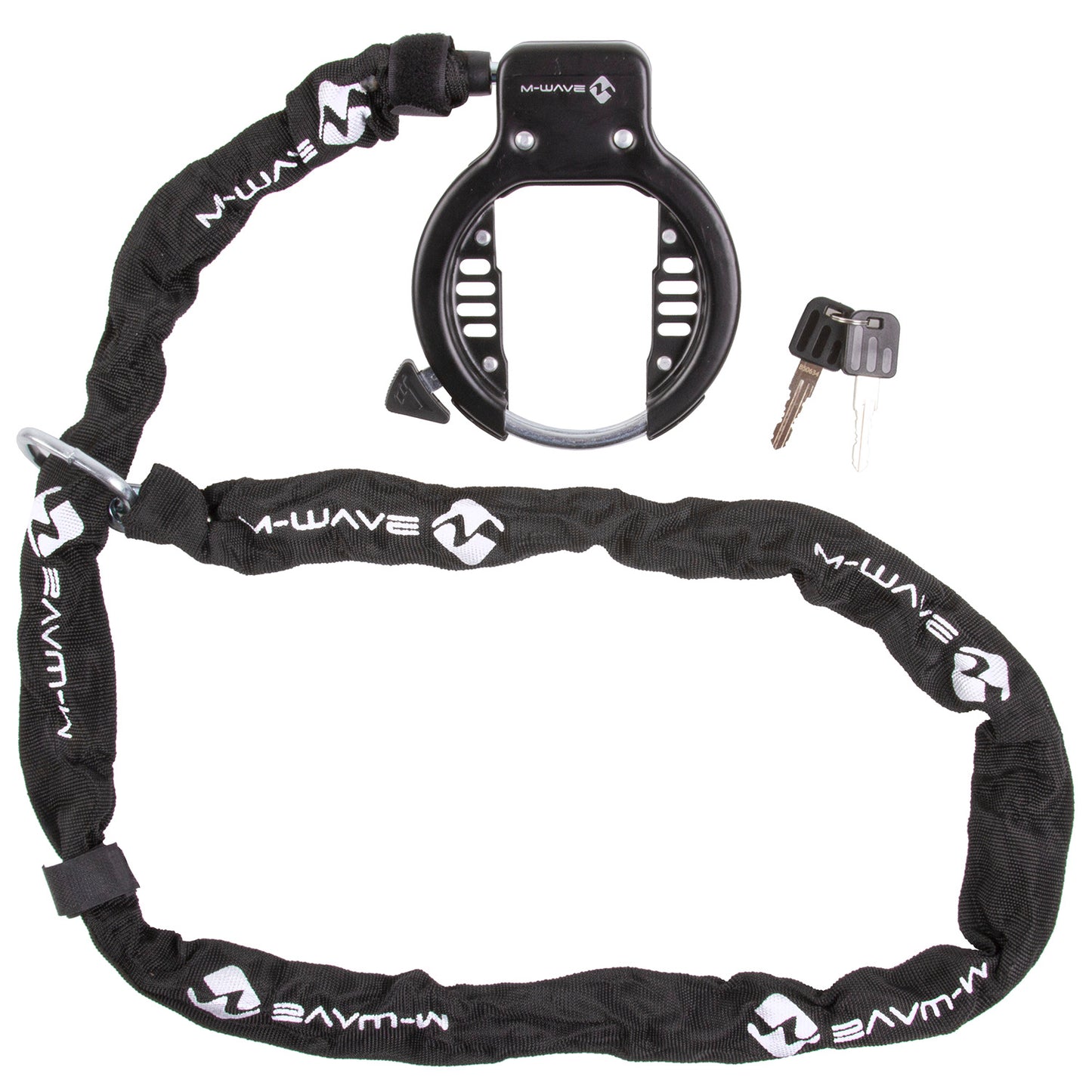 Lock à anneau M-Wave avec chaîne d'insertion 1500 x 5,5 mm noir