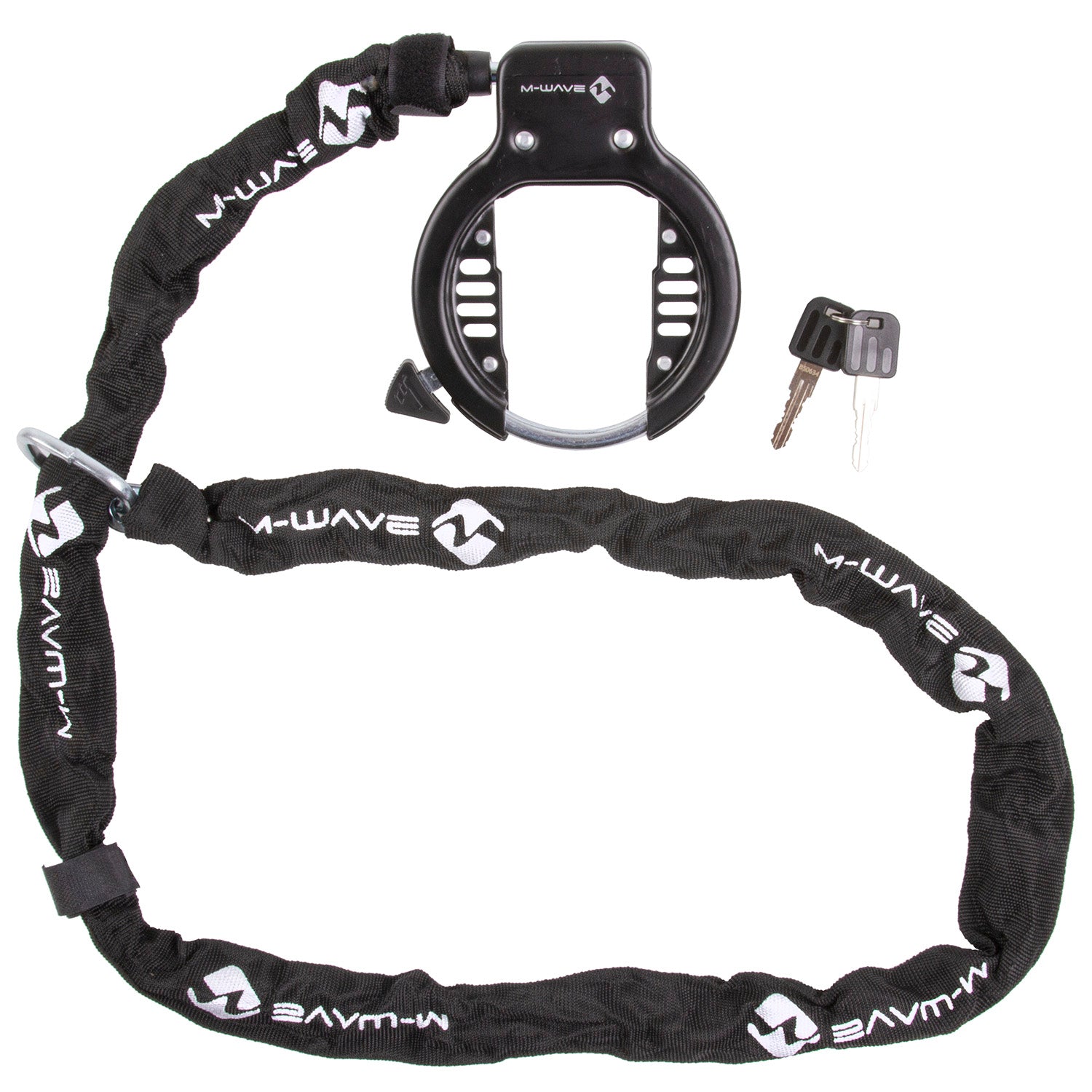 Lock à anneau M-Wave avec chaîne d'insertion 1500 x 5,5 mm noir