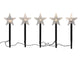 Svenska Living Kit de prises de jardin 5 pièces étoile LED + minuterie