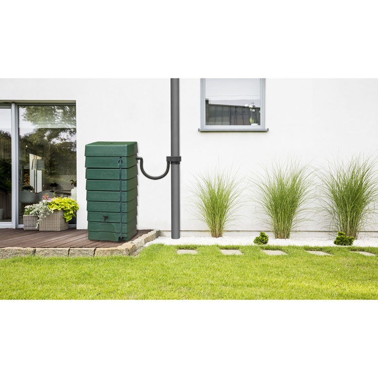 Harcostar 1066441 - réservoir mural pour baril de pluie vert 276l | 2 pièces