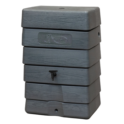 Harcostar 1066443 - réservoir mural pour baril de pluie gris 168l | 2 pièces