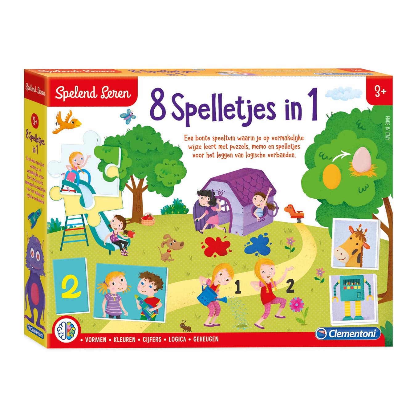 Clementoni joue à l'apprentissage 8 jeux en 1