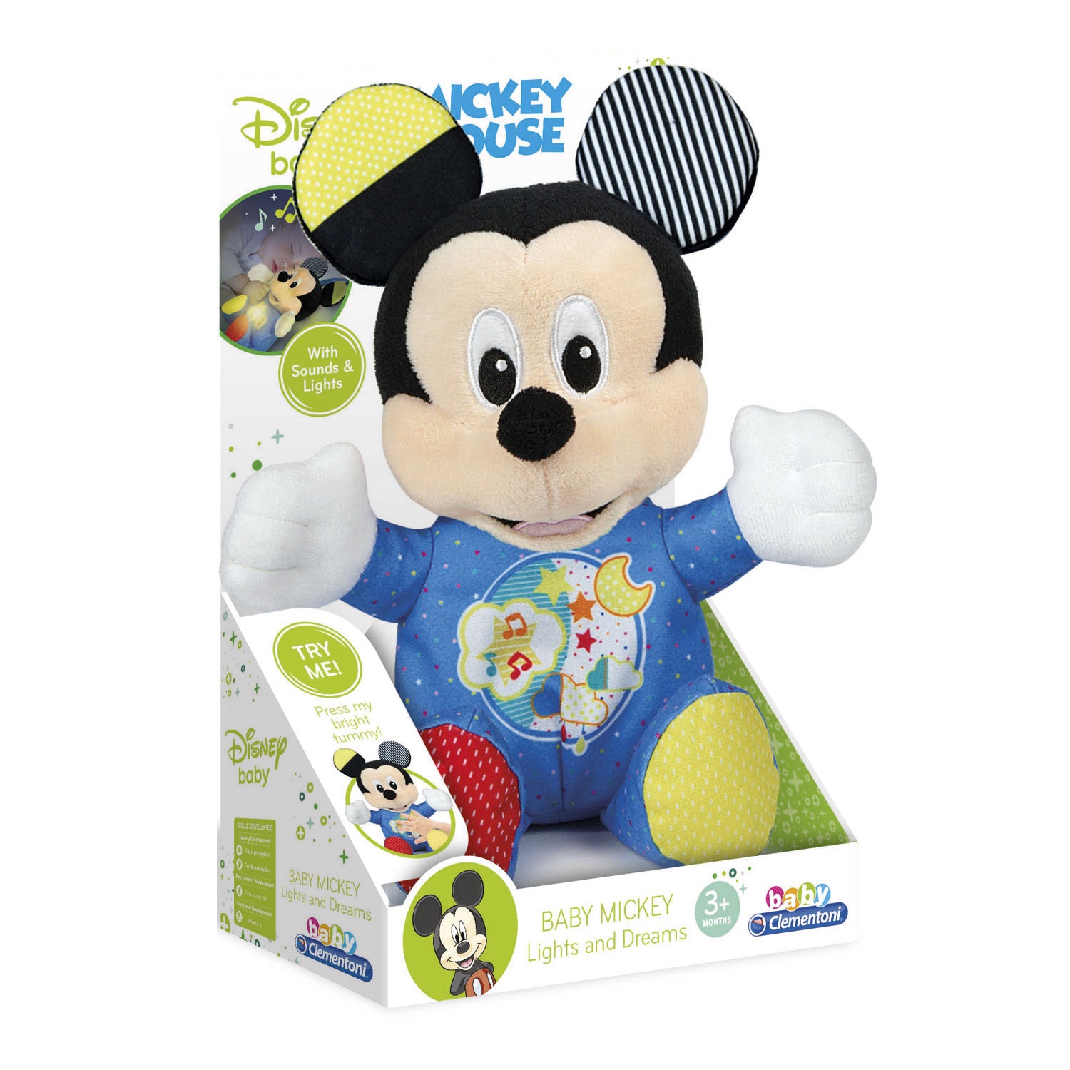 Clementoni Mickey Mouse étreint avec de la musique et de la lumière
