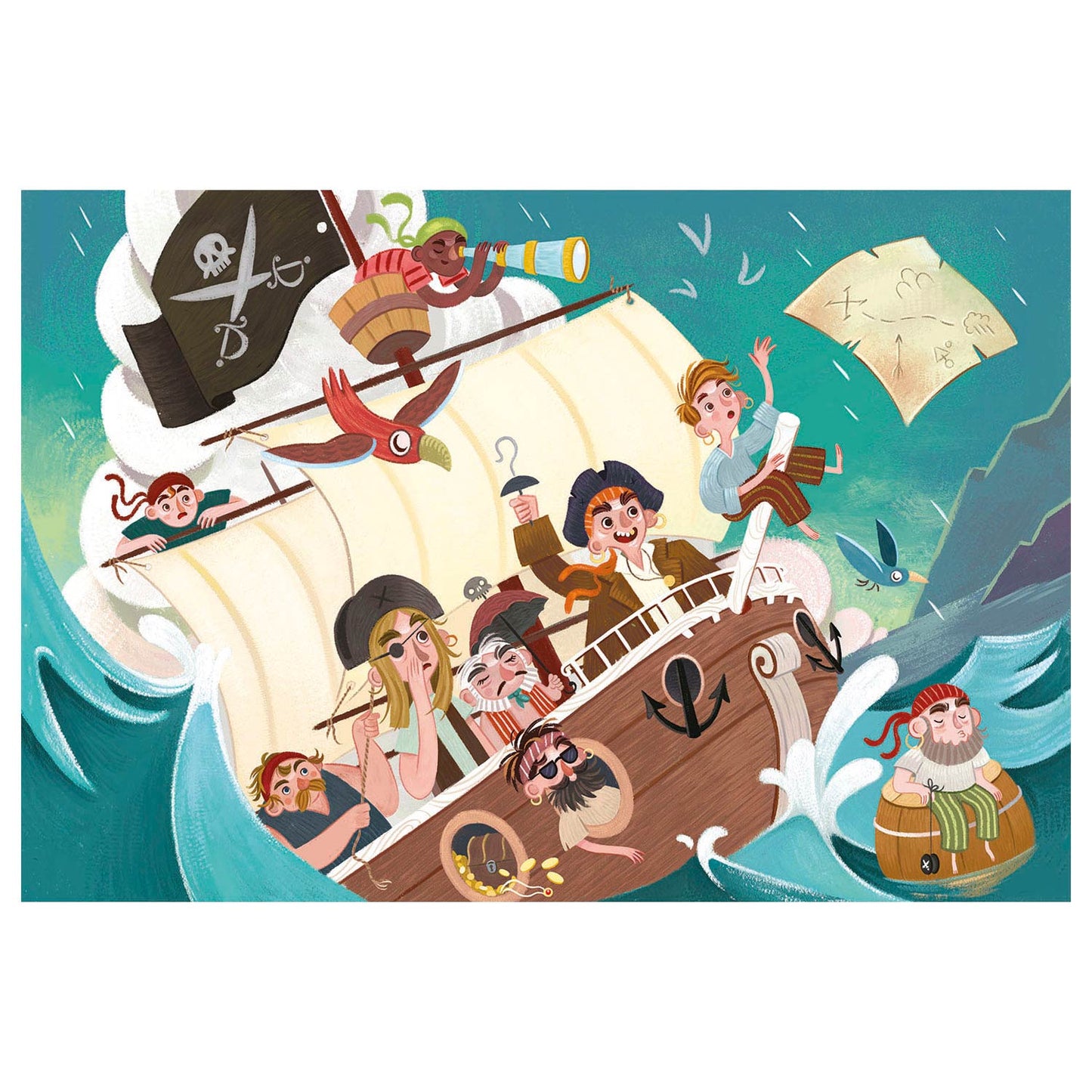 Clementoni Play for Future Maxi Puzzle - Pirates, 24e.