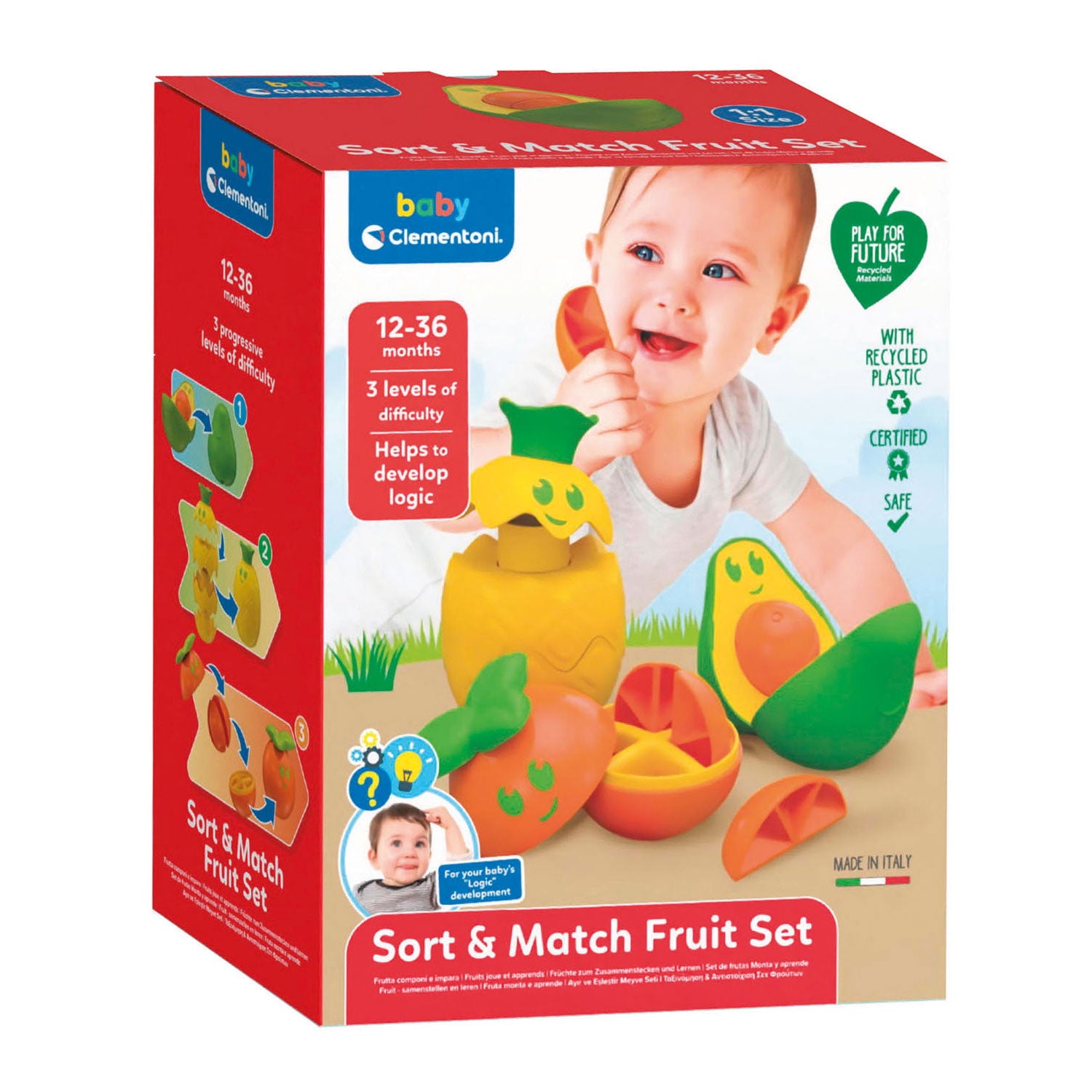 Ensemble de fruits de logique bébé Clementoni