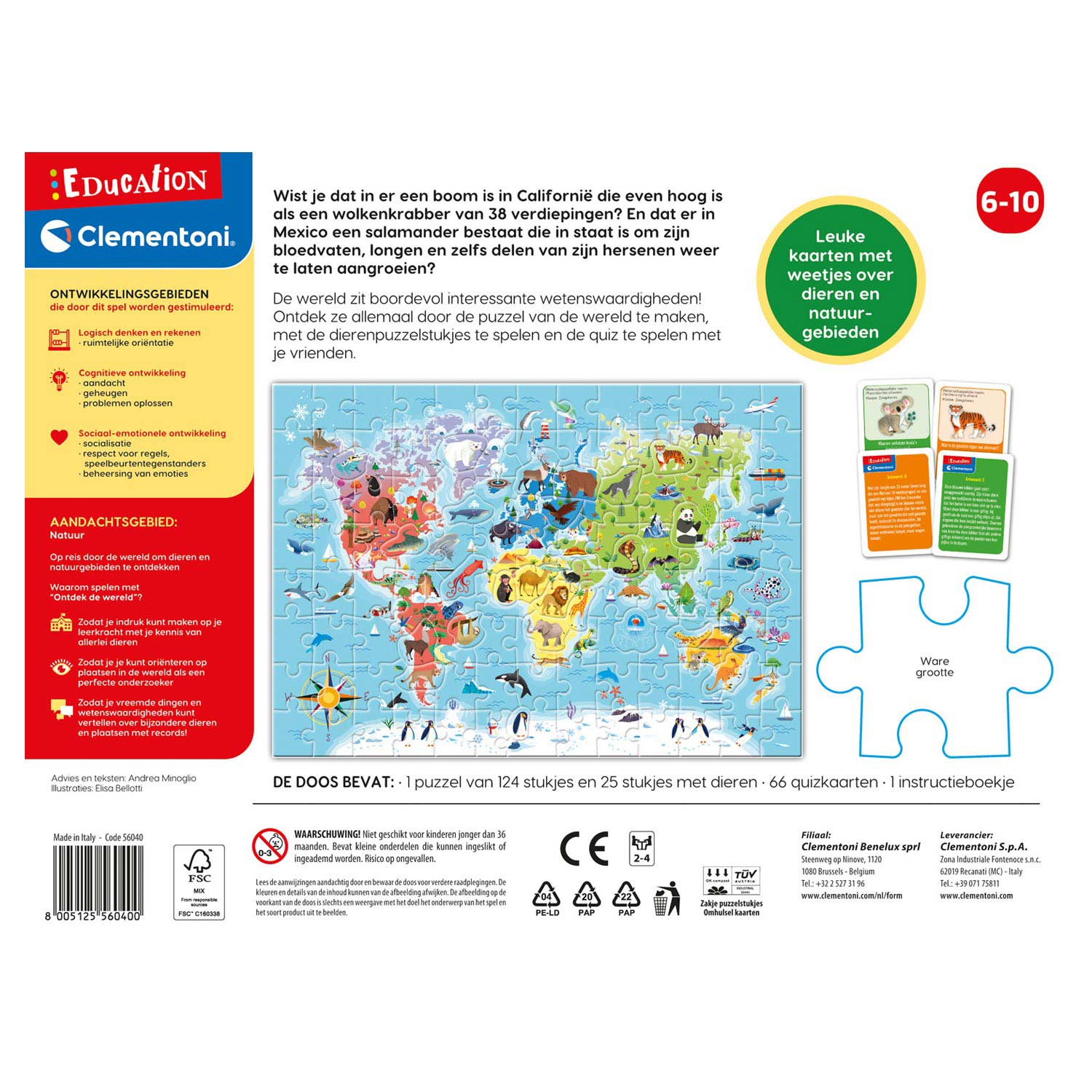 Clementoni Education Découvrez le monde