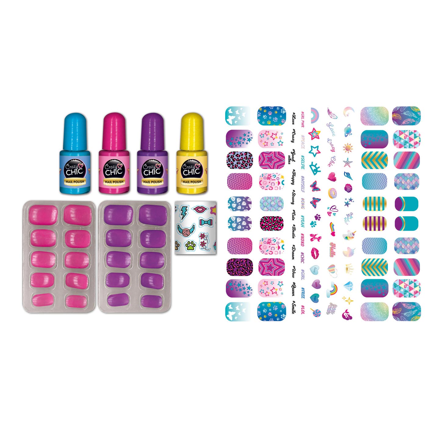 Clementoni crazy chic - ongles fluo