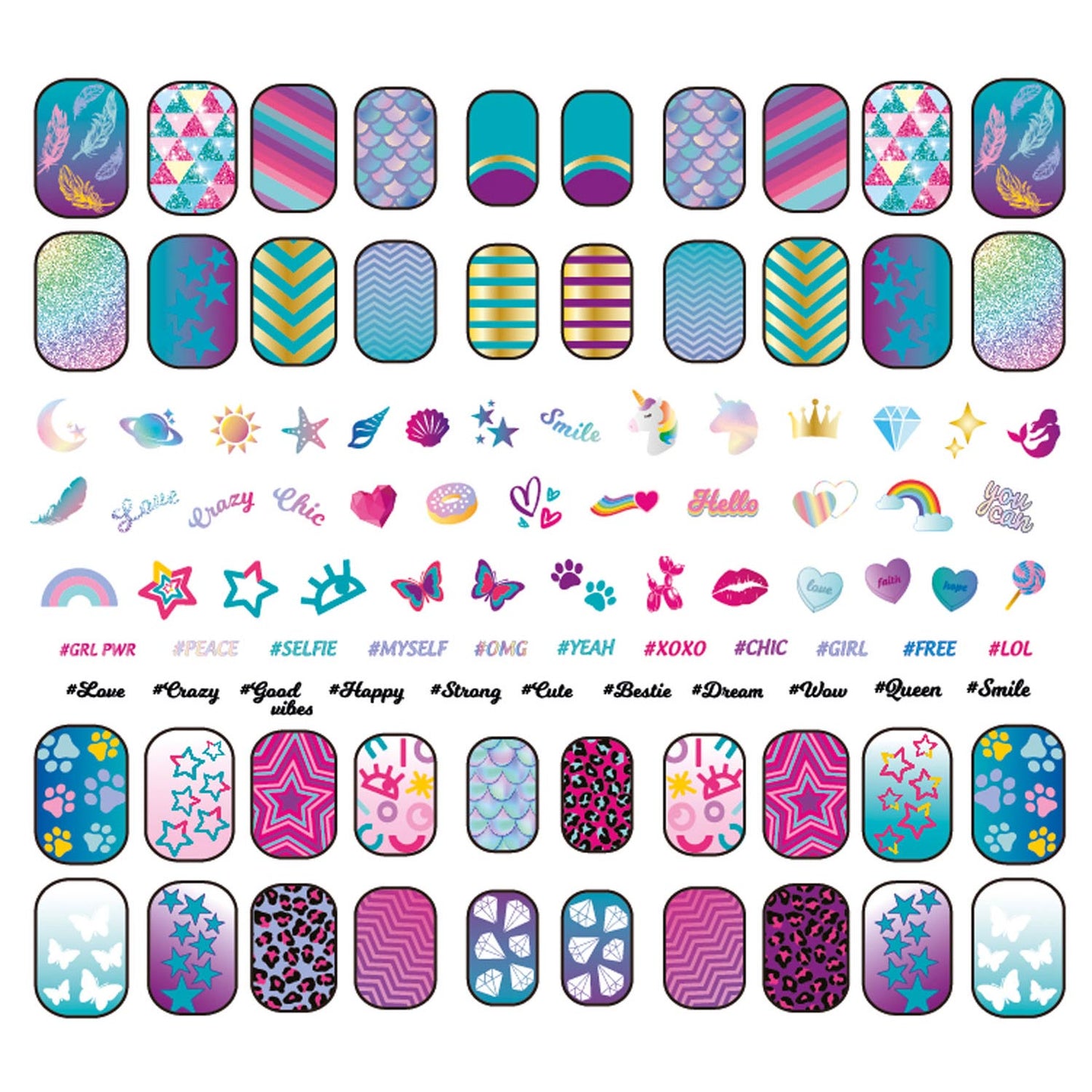 Clementoni crazy chic - ongles fluo