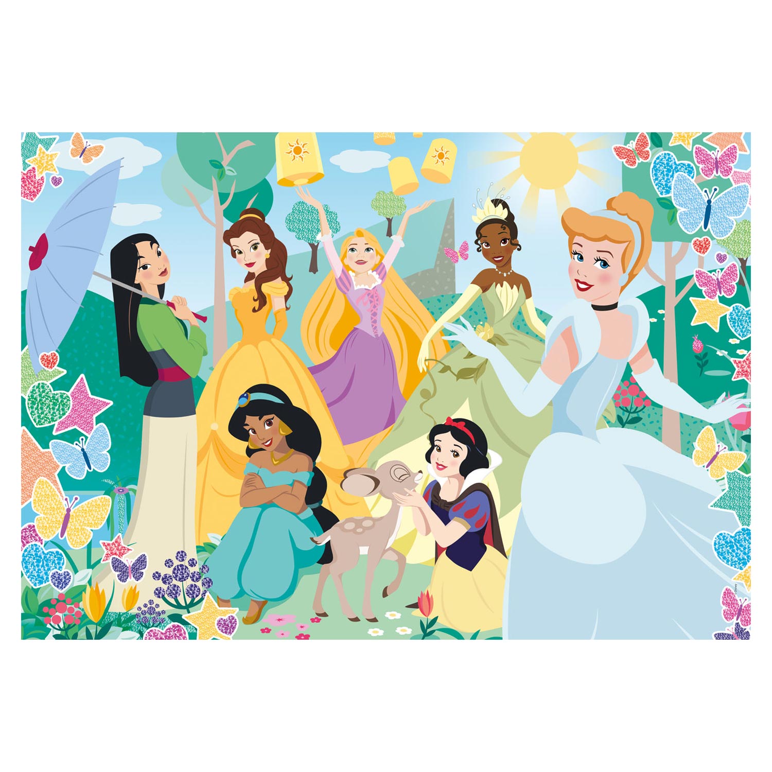 Clementoni Glitter Puzzle Princess, 104st.