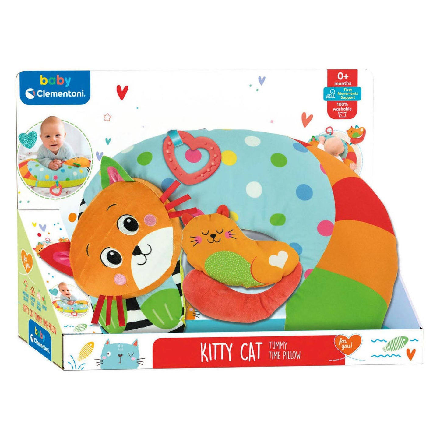 Clementoni Baby Tummy Time Embrasser Kitty Cat