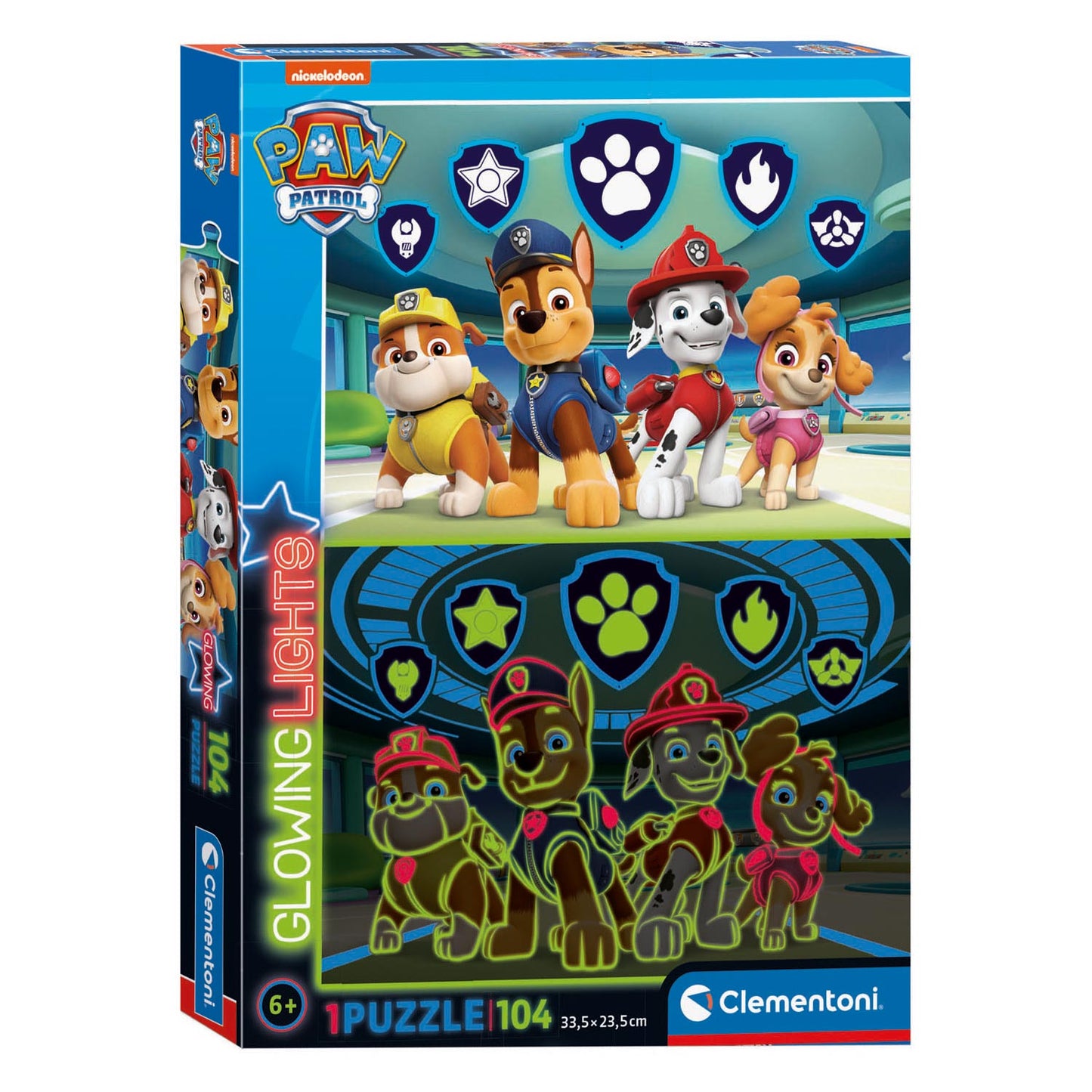 Clementoni Glow in the Dark Puzzle Paw Patrol, 104st.