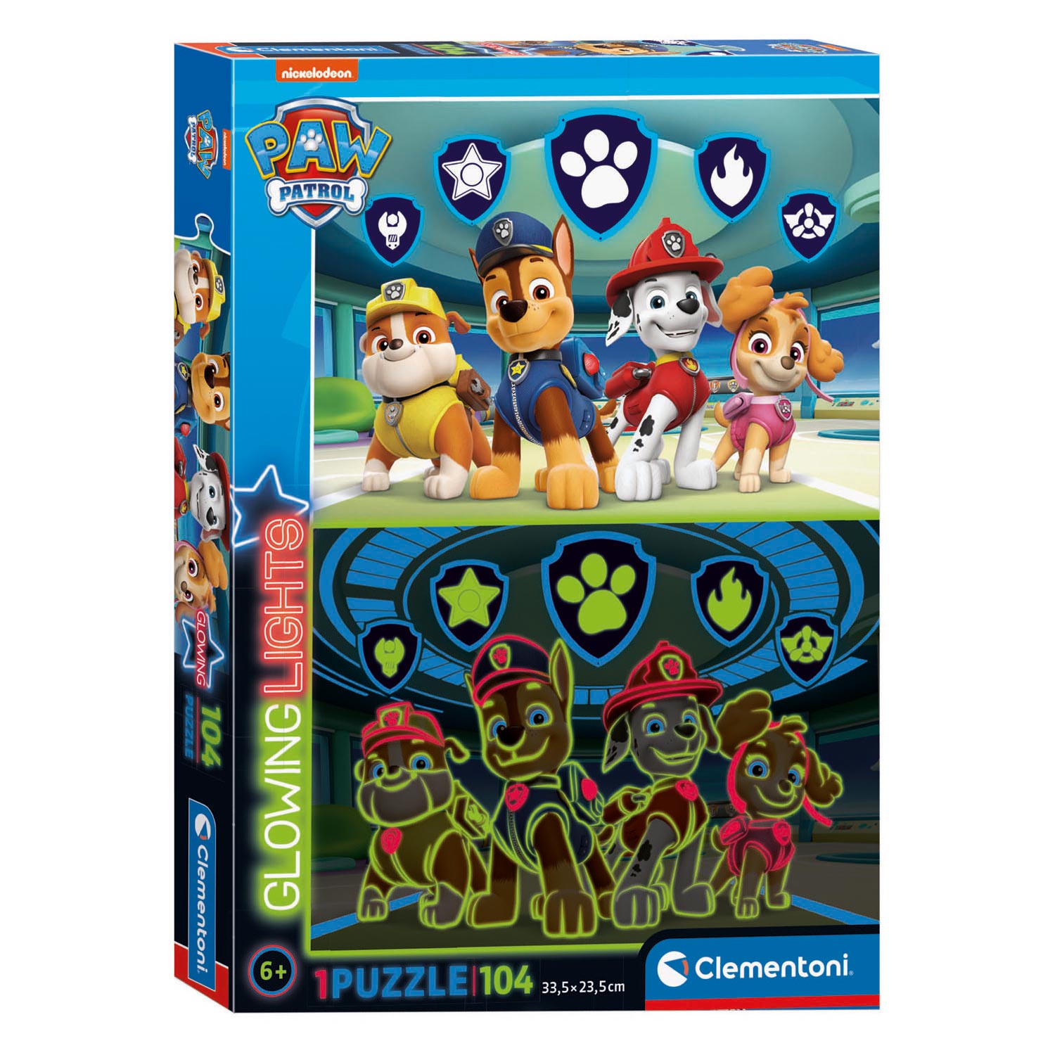 Clementoni Glow in the Dark Puzzle Paw Patrol, 104st.