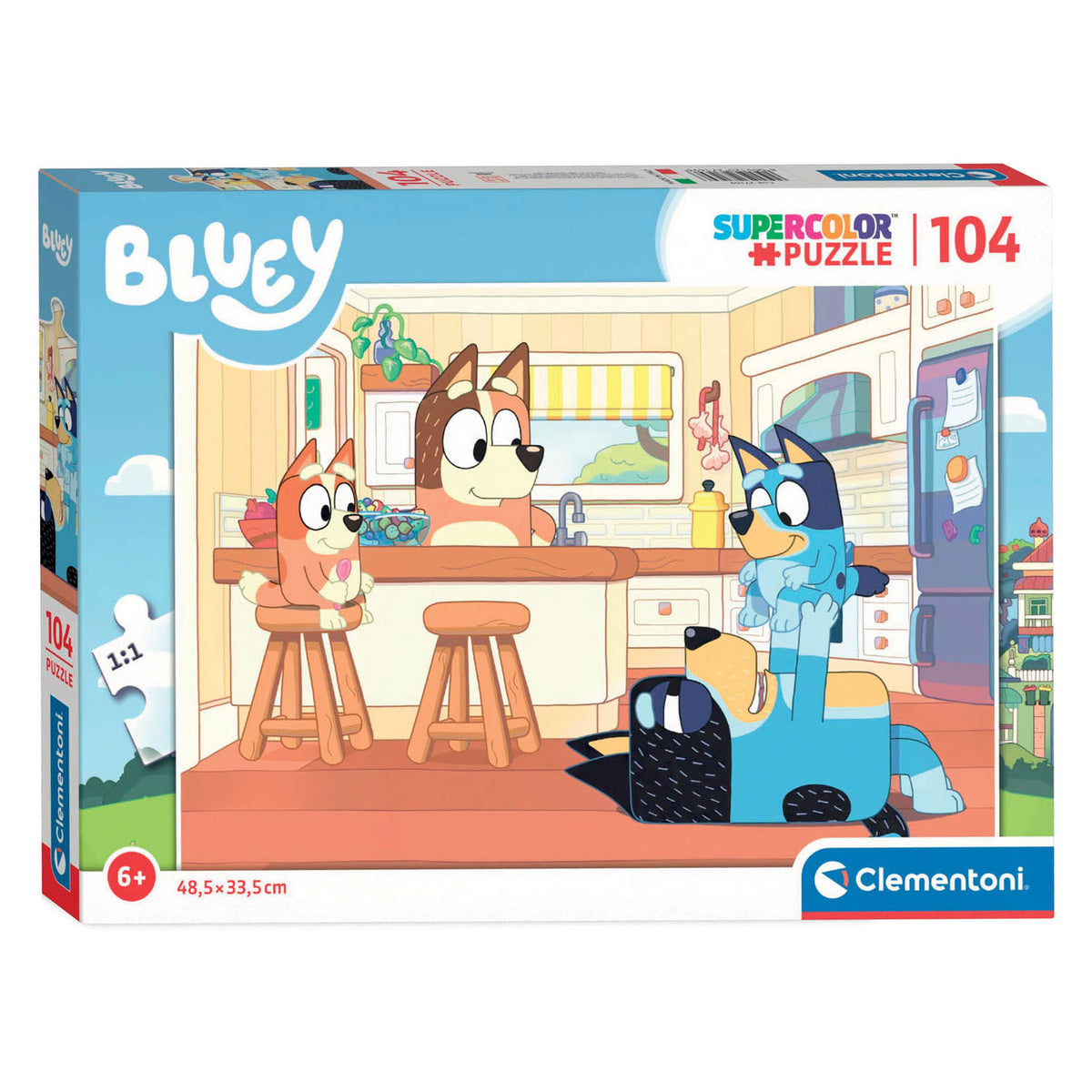 Clementoni Puzzle Jigsaw - Bluey in the Kitchen, 104st.