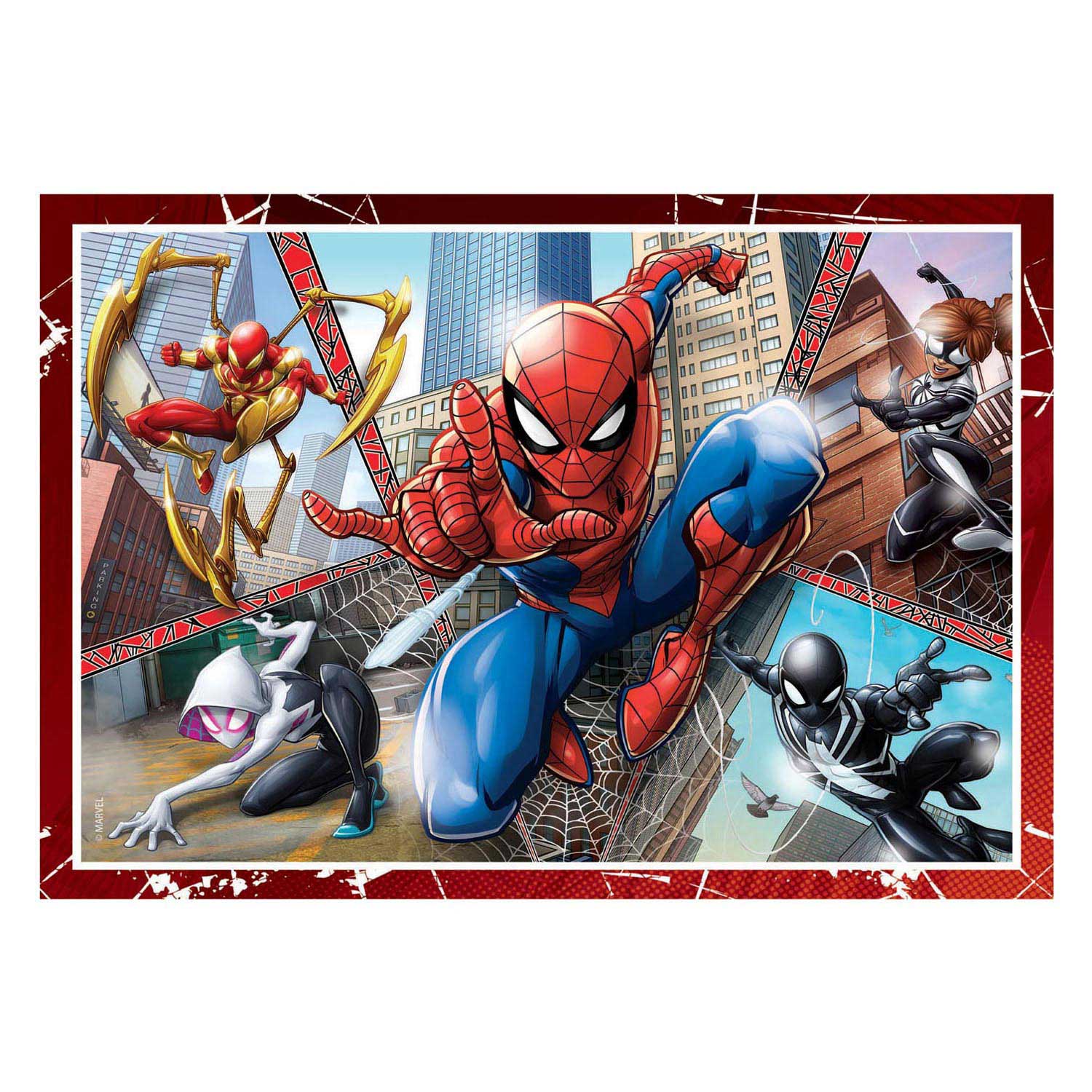 Clementoni Puzzles Marvel Spiderman, 4in1