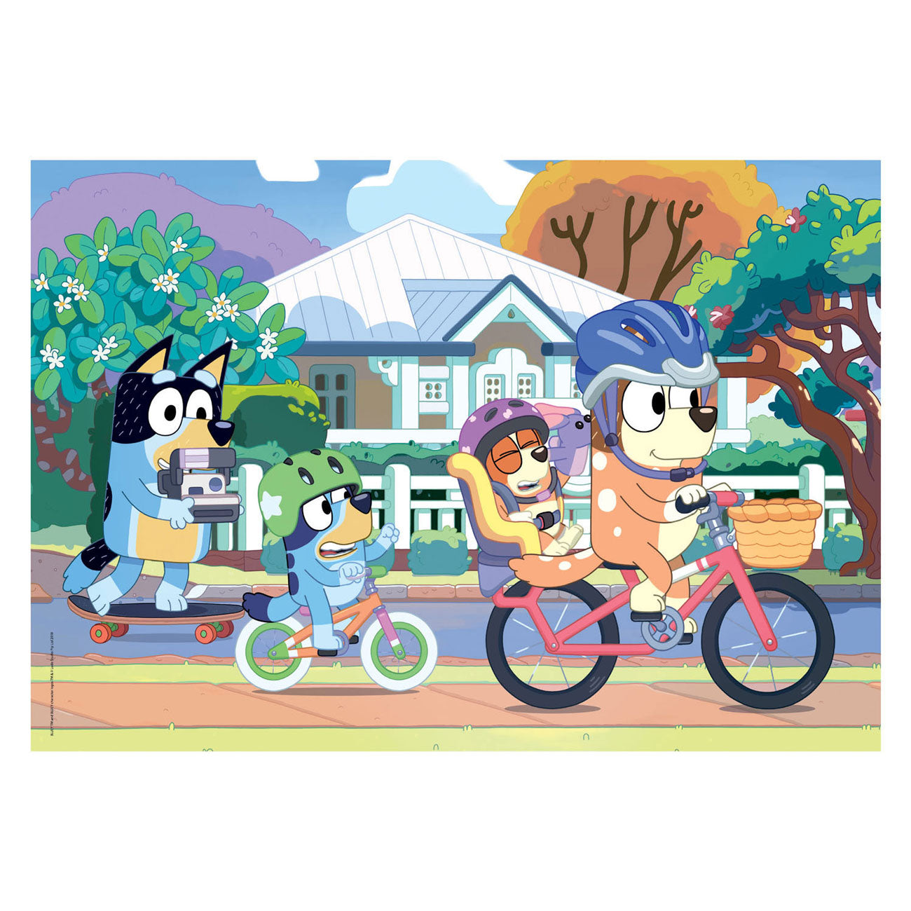 Clementoni Jigsaw Puzzle Super Color - Bluey Bikes, 24st.