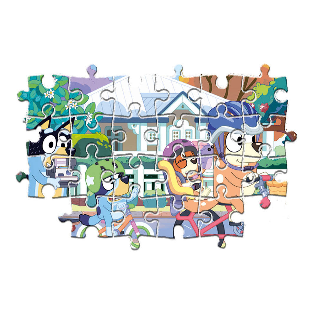 Clementoni Jigsaw Puzzle Super Color - Bluey Bikes, 24st.