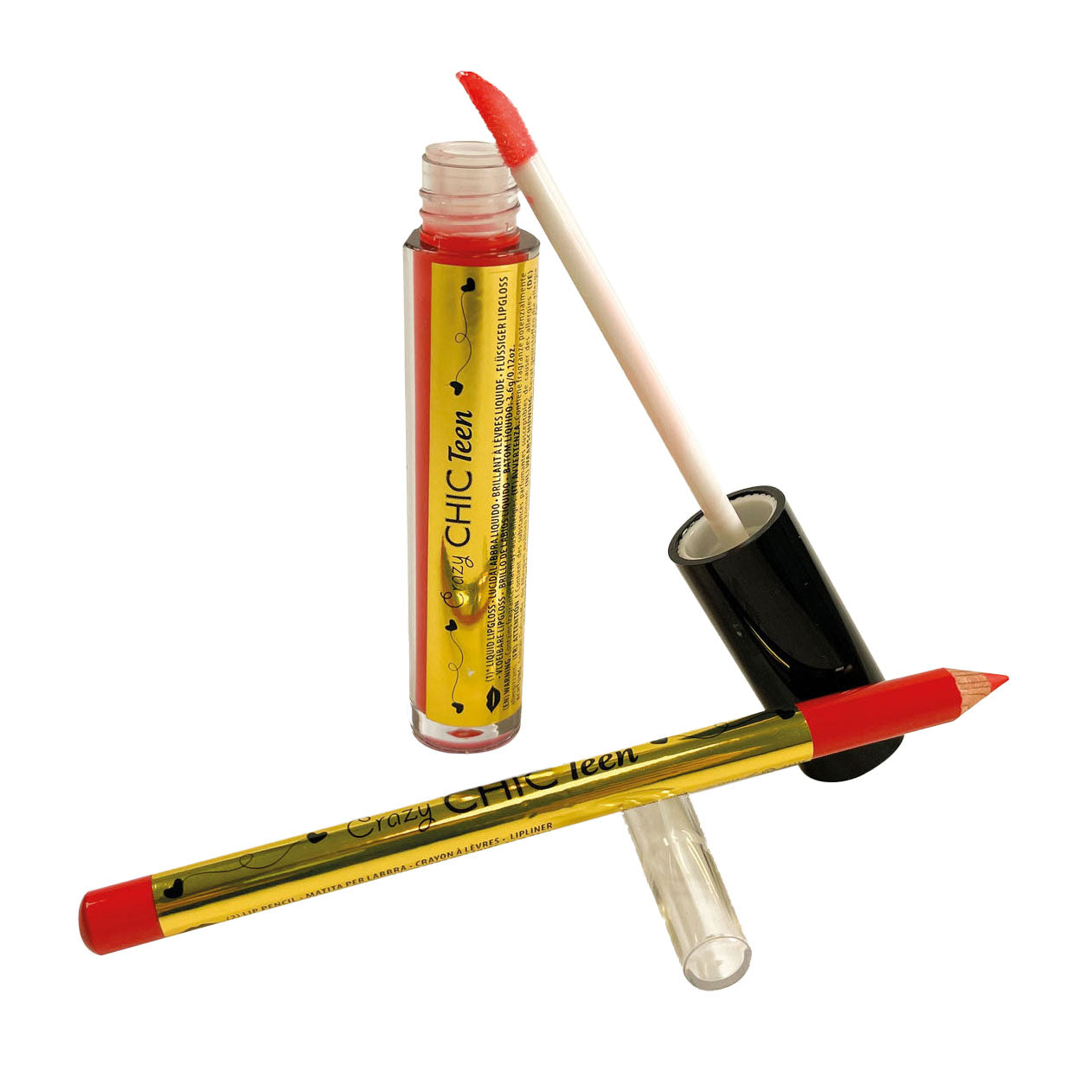 Clementoni Crazy Chic Lipgloss et Lippotlood Party Queen, 2e.