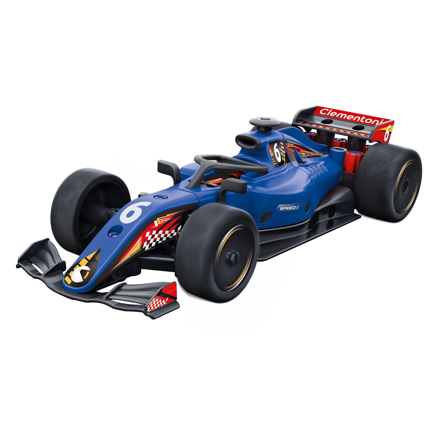 Clementoni Science and Game Mechanics Racing Car Or Kart 2in1 Building Set