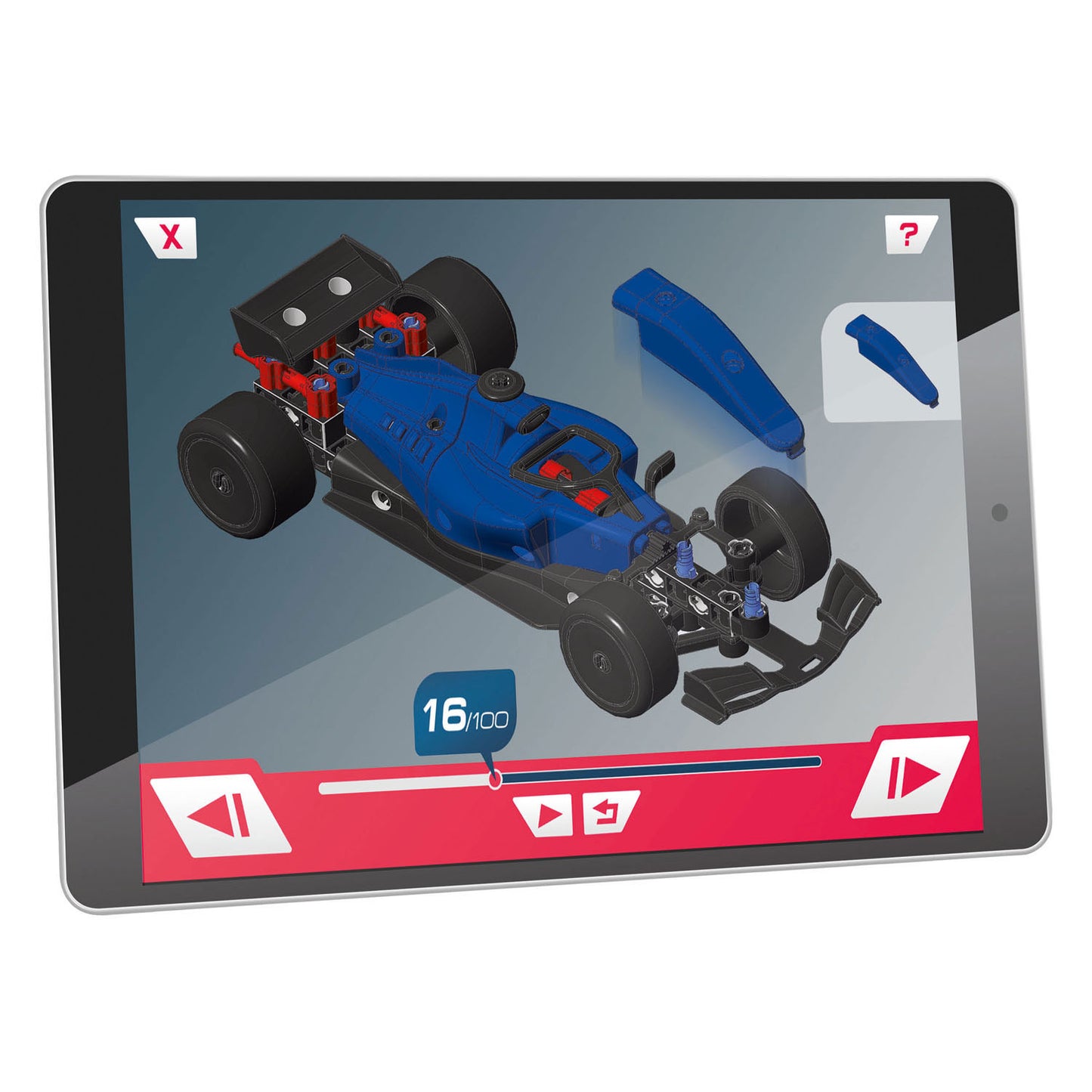 Clementoni Science and Game Mechanics Racing Car Or Kart 2in1 Building Set