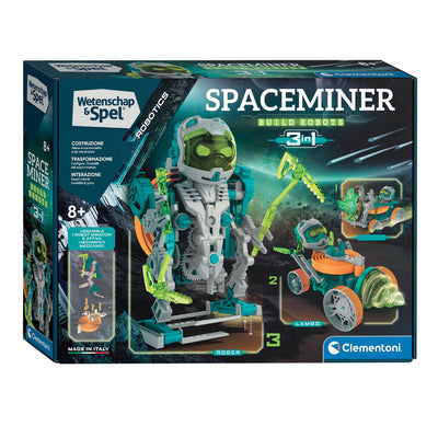 Clementoni Science et espace Space Miner Robotics 3in1 Bouwset