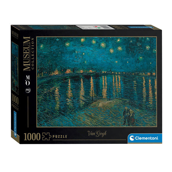 Puzzle de Jigsaw Clementoni de Gogh Night Over the Rhône, 1000st.