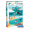Clementoni Jigsaw Puzzle Super Color Life en mer, 2x60st.