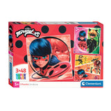 Clementoni Jigsaw Puzzle Super Color Square Miraculous, 3x48st. - afbeelding 1