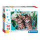 Clementoni Jigsaw Puzzle Super Color Lovely Kitty Twins, 60e.
