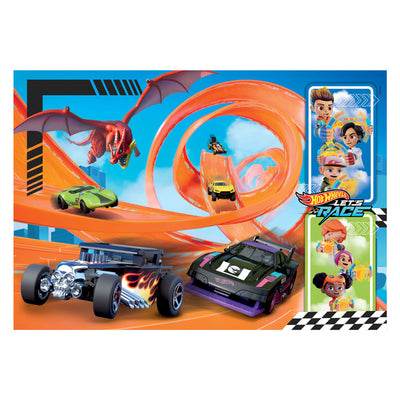 Clementoni Jigsaw Puzzle Super Color Hot Wheels, 104st.