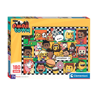 Clementoni Jigsaw Puzzle Super Color Emoji Town, 180e.