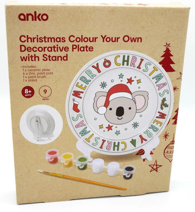 Playgo Assiette de Noël vous peignant Joyeux Noël