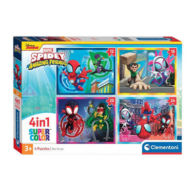 Clementoni Legpuzzel 4in1 Spidey et ses amis incroyables