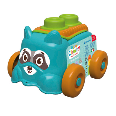 Clementoni Baby - Clemmy Sensory Puppy Bleu avec des blocs doux, 5dlg.